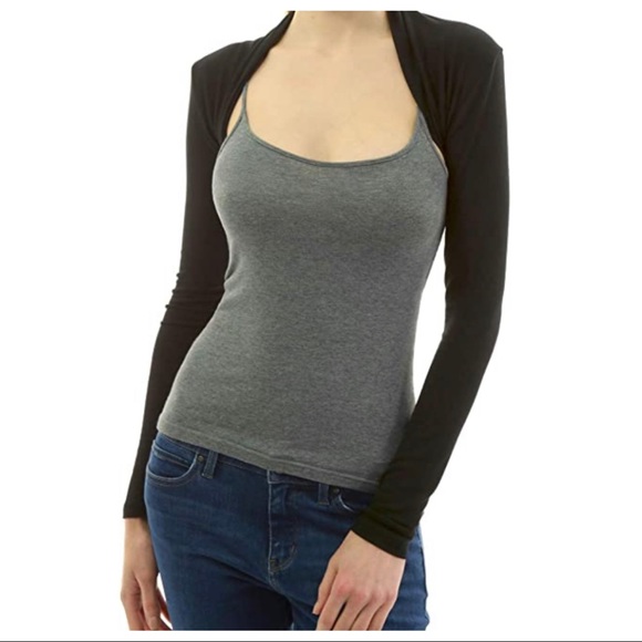 ✨BEST SELLING ✨BLACK MUST HAVE LONG SLEEVES SHRUG - Picture 4 of 7